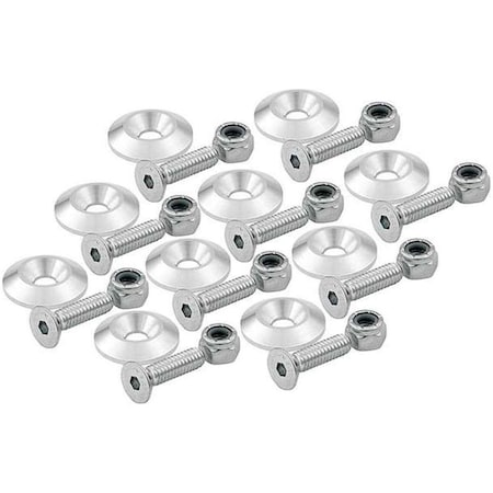 Vortex 0.25 in. Countersunk Bolts with 1 in. Washer - Clear, 10PK VO3624732